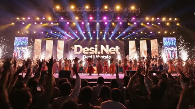 Golden lighting, packed field — Desi Lifestyle concert clip 28