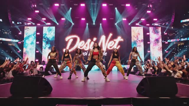Six across, pink wash — Desi Lifestyle concert clip 52